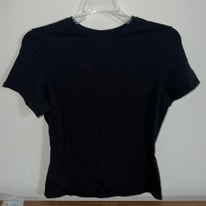 NWT SKIMS Cotton Jersey T-shirt | “Soot” Black | Size Large